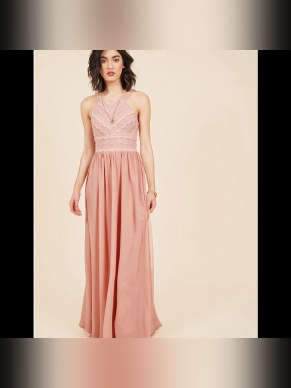 Soiéblu Dusty Pink Sleeveless Dress